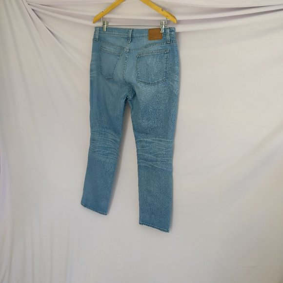 J.CREW WOMEN SLIM BROKEN IN BOYFRIEND JEANS w30 /Medium wash blue/90%cotton - Picture 6 of 9